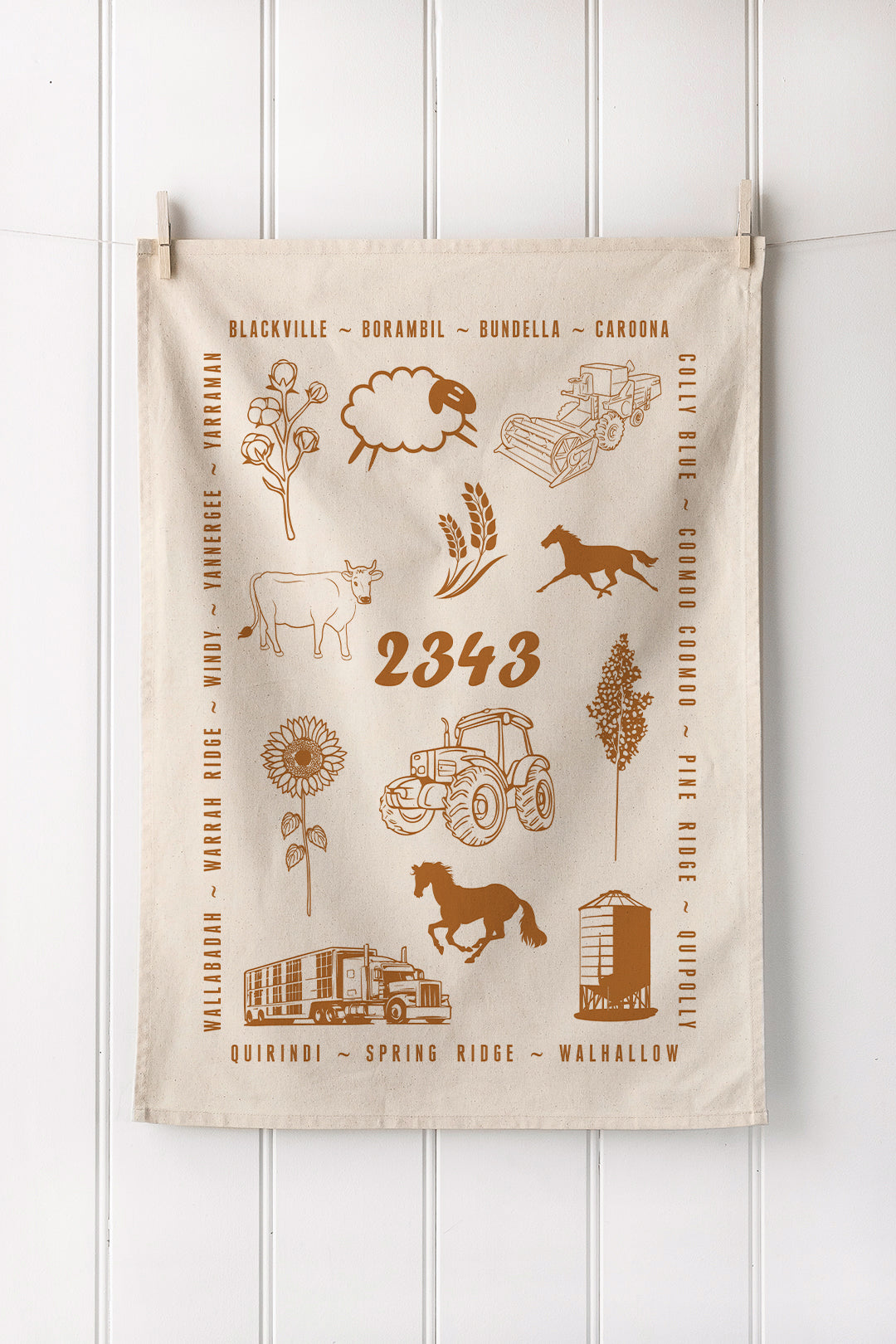 Spring Ridge Tea Towel