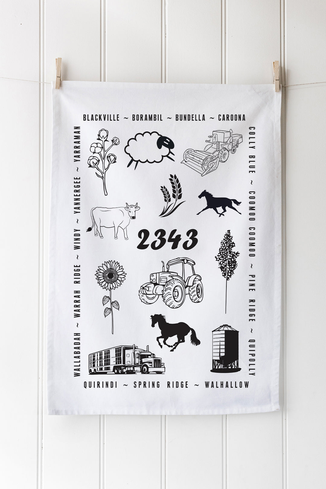 Spring Ridge Tea Towel