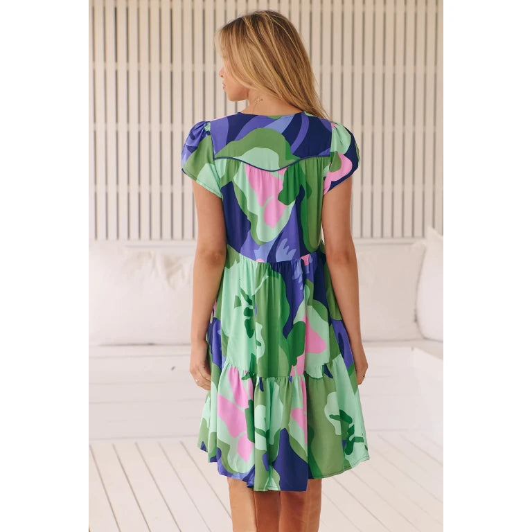 Kalm Print Tracey Dress by Jaase